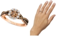 Le Vian Chocolatier&reg; Diamond Halo Twist Ring (1-1/20 ct. t.w.) in 14k Rose Gold